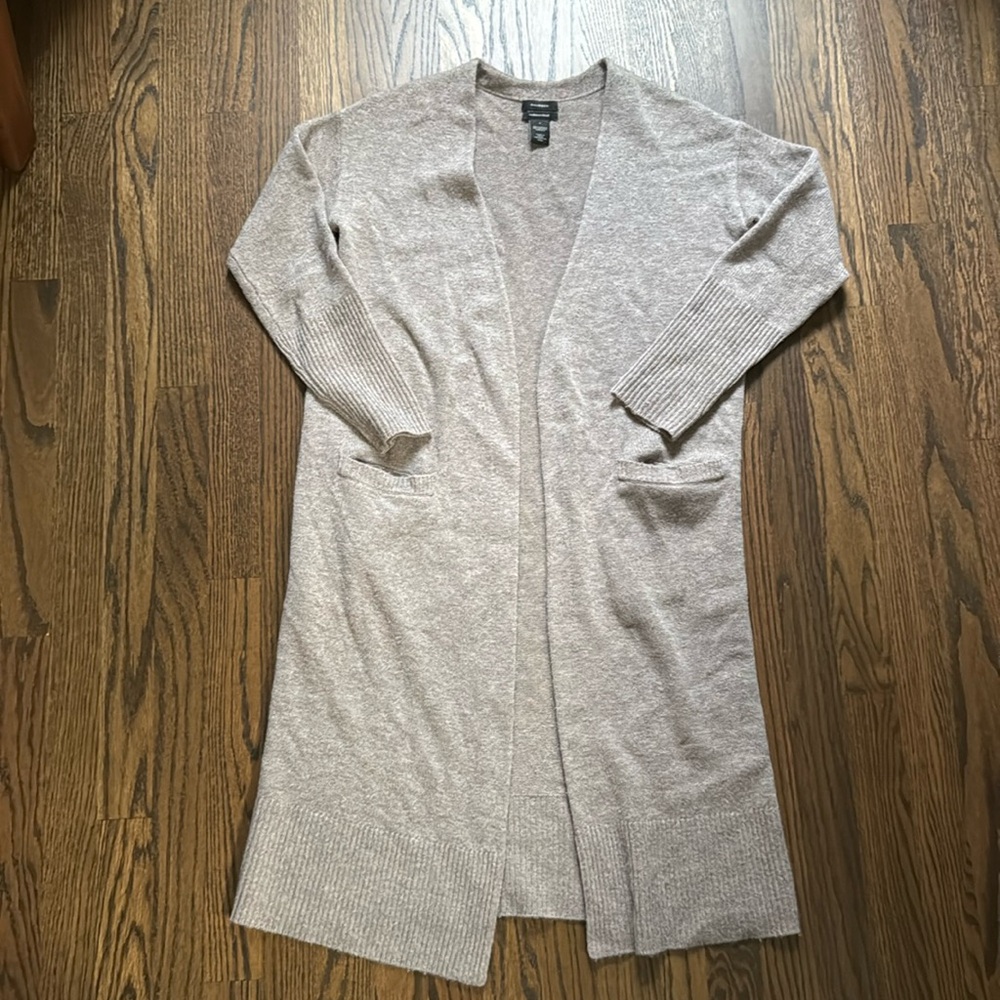 Halogen Cashmere Blend Button Down Long Cardigan … - image 2